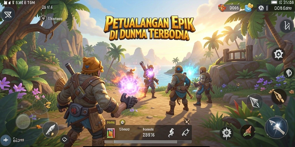 Tampilan gameplay D06 yang menakjubkan dengan petualangan seru.