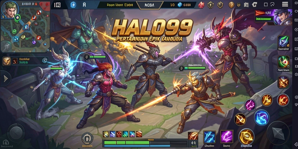Gameplay menarik saat bertarung di arena HALO99.