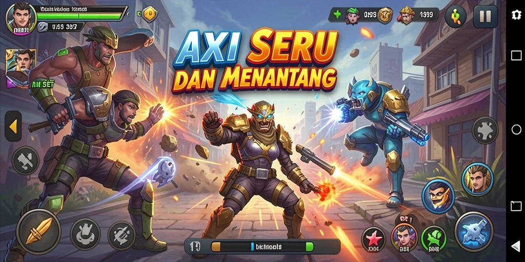 Tampilan seru dari gameplay IDEBET yang menantang.