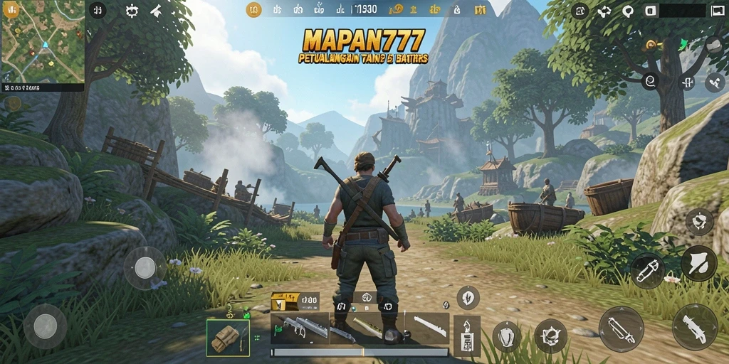 Screenshot MAPAN777 yang menampilkan petualangan dalam dunia terbuka.