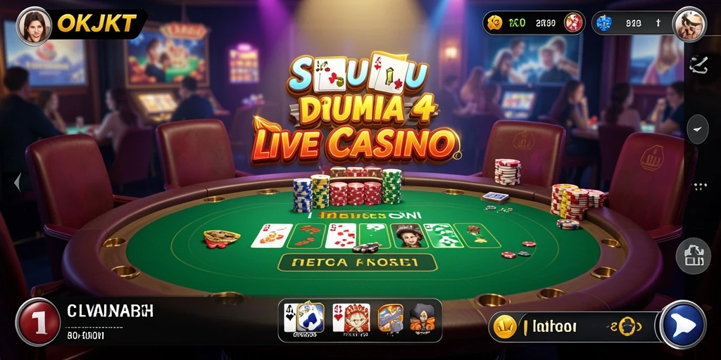 Gameplay seru langsung dari dealer kasino di OKJKT.