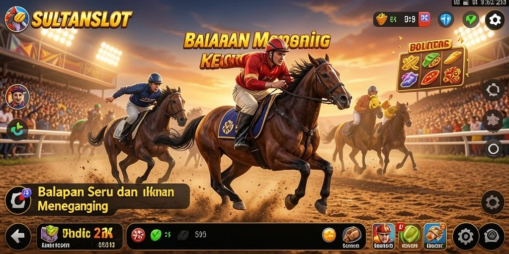 Tampilan gameplay Racing yang mendebarkan di SULTANSLOT.