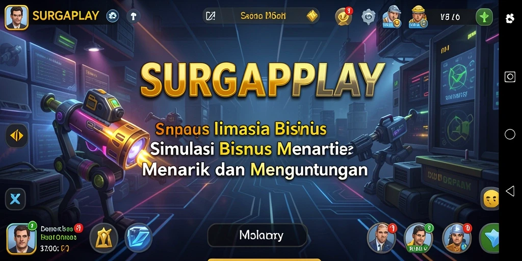 Tangkapan layar SURGAPLAY yang menunjukkan pengalaman manajemen bisnis yang mendebarkan.