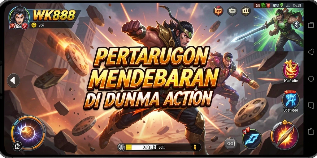 Tampilan gameplay Action yang mendebarkan dan penuh aksi.